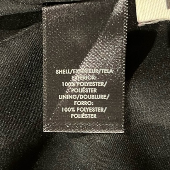 Ann Taylor long sleeve lace trim black pleated front mini dress size 8 - Picture 11 of 11